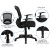 Flash Furniture HL-0007-GG Mid-Back Designer Black Mesh Swivel Task Office Chair with Arms addl-5