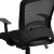 Flash Furniture HL-0007-GG Mid-Back Designer Black Mesh Swivel Task Office Chair with Arms addl-8