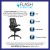 Flash Furniture HL-0013-GG High Back Black Mesh Executive Swivel Ergonomic Office Chair with Lumbar Support addl-3