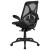 Flash Furniture HL-0013T-GG High Back Transparent Black Mesh Executive Ergonomic Office Chair with Lumbar Support addl-4
