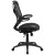 Flash Furniture HL-0013T-GG High Back Transparent Black Mesh Executive Ergonomic Office Chair with Lumbar Support addl-5