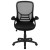 Flash Furniture HL-0016-1-BK-BK-GG High Back Black Mesh Ergonomic Swivel Office Chair with Black Frame and Flip-up Arms addl-10