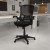 Flash Furniture HL-0016-1-BK-BK-GG High Back Black Mesh Ergonomic Swivel Office Chair with Black Frame and Flip-up Arms addl-1