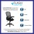 Flash Furniture HL-0016-1-BK-BK-GG High Back Black Mesh Ergonomic Swivel Office Chair with Black Frame and Flip-up Arms addl-3