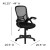 Flash Furniture HL-0016-1-BK-BK-GG High Back Black Mesh Ergonomic Swivel Office Chair with Black Frame and Flip-up Arms addl-6