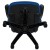 Flash Furniture HL-0016-1-BK-BL-GG High Back Blue Mesh Ergonomic Swivel Office Chair with Black Frame and Flip-up Arms addl-12