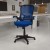 Flash Furniture HL-0016-1-BK-BL-GG High Back Blue Mesh Ergonomic Swivel Office Chair with Black Frame and Flip-up Arms addl-1