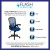 Flash Furniture HL-0016-1-BK-BL-GG High Back Blue Mesh Ergonomic Swivel Office Chair with Black Frame and Flip-up Arms addl-3