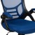 Flash Furniture HL-0016-1-BK-BL-GG High Back Blue Mesh Ergonomic Swivel Office Chair with Black Frame and Flip-up Arms addl-8
