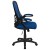Flash Furniture HL-0016-1-BK-BL-GG High Back Blue Mesh Ergonomic Swivel Office Chair with Black Frame and Flip-up Arms addl-9
