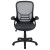 Flash Furniture HL-0016-1-BK-DKGY-GG High Back Dark Gray Mesh Ergonomic Swivel Office Chair with Black Frame and Flip-up Arms addl-10