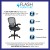 Flash Furniture HL-0016-1-BK-DKGY-GG High Back Dark Gray Mesh Ergonomic Swivel Office Chair with Black Frame and Flip-up Arms addl-3