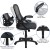 Flash Furniture HL-0016-1-BK-DKGY-GG High Back Dark Gray Mesh Ergonomic Swivel Office Chair with Black Frame and Flip-up Arms addl-5