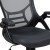 Flash Furniture HL-0016-1-BK-DKGY-GG High Back Dark Gray Mesh Ergonomic Swivel Office Chair with Black Frame and Flip-up Arms addl-8