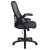 Flash Furniture HL-0016-1-BK-DKGY-GG High Back Dark Gray Mesh Ergonomic Swivel Office Chair with Black Frame and Flip-up Arms addl-9