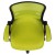 Flash Furniture HL-0016-1-BK-GN-GG High Back Green Mesh Ergonomic Swivel Office Chair with Black Frame and Flip-up Arms addl-11