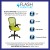 Flash Furniture HL-0016-1-BK-GN-GG High Back Green Mesh Ergonomic Swivel Office Chair with Black Frame and Flip-up Arms addl-3