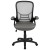 Flash Furniture HL-0016-1-BK-GY-GG High Back Light Gray Mesh Ergonomic Swivel Office Chair with Black Frame and Flip-up Arms addl-10