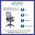 Flash Furniture HL-0016-1-BK-GY-GG High Back Light Gray Mesh Ergonomic Swivel Office Chair with Black Frame and Flip-up Arms addl-3