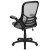 Flash Furniture HL-0016-1-BK-GY-GG High Back Light Gray Mesh Ergonomic Swivel Office Chair with Black Frame and Flip-up Arms addl-7