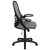 Flash Furniture HL-0016-1-BK-GY-GG High Back Light Gray Mesh Ergonomic Swivel Office Chair with Black Frame and Flip-up Arms addl-9