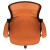 Flash Furniture HL-0016-1-BK-OR-GG High Back Orange Mesh Ergonomic Swivel Office Chair with Black Frame and Flip-up Arms addl-11