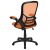 Flash Furniture HL-0016-1-BK-OR-GG High Back Orange Mesh Ergonomic Swivel Office Chair with Black Frame and Flip-up Arms addl-7