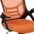 Flash Furniture HL-0016-1-BK-OR-GG High Back Orange Mesh Ergonomic Swivel Office Chair with Black Frame and Flip-up Arms addl-8