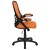 Flash Furniture HL-0016-1-BK-OR-GG High Back Orange Mesh Ergonomic Swivel Office Chair with Black Frame and Flip-up Arms addl-9