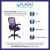 Flash Furniture HL-0016-1-BK-PUR-GG High Back Purple Mesh Ergonomic Swivel Office Chair with Black Frame and Flip-up Arms addl-3