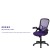 Flash Furniture HL-0016-1-BK-PUR-GG High Back Purple Mesh Ergonomic Swivel Office Chair with Black Frame and Flip-up Arms addl-4