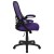 Flash Furniture HL-0016-1-BK-PUR-GG High Back Purple Mesh Ergonomic Swivel Office Chair with Black Frame and Flip-up Arms addl-9