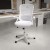 Flash Furniture HL-0016-1-WH-WH-GG High Back White Mesh Ergonomic Swivel Office Chair with White Frame and Flip-up Arms addl-1