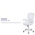 Flash Furniture HL-0016-1-WH-WH-GG High Back White Mesh Ergonomic Swivel Office Chair with White Frame and Flip-up Arms addl-4