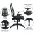 Flash Furniture HL-0017-GG High Back Black Mesh Multifunction Swivel Ergonomic Task Office Chair with Adjustable Arms addl-4