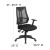 Flash Furniture HL-0017-GG High Back Black Mesh Multifunction Swivel Ergonomic Task Office Chair with Adjustable Arms addl-5