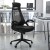 Flash Furniture HL-0018-GG High Back Black Mesh Executive Swivel Office Chair with Flip-Up Arms addl-1