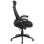 Flash Furniture HL-0018-GG High Back Black Mesh Executive Swivel Office Chair with Flip-Up Arms addl-8