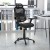 Flash Furniture H-LC-1388F-1K-BK-GG LO Black Ergonomic Mesh Office Chair with 2-to-1 Synchro-Tilt, Headrest, Lumbar Support addl-1