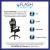 Flash Furniture H-LC-1388F-1K-BK-GG LO Black Ergonomic Mesh Office Chair with 2-to-1 Synchro-Tilt, Headrest, Lumbar Support addl-3