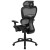 Flash Furniture H-LC-1388F-1K-BK-GG LO Black Ergonomic Mesh Office Chair with 2-to-1 Synchro-Tilt, Headrest, Lumbar Support addl-6