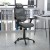 Flash Furniture H-LC-1388F-1K-GY-GG LO Gray Ergonomic Mesh Office Chair with 2-to-1 Synchro-Tilt, Headrest, Lumbar Support addl-1