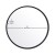 Flash Furniture HMHD-22M115YA-BLK-GG 24" Round Black Metal Deep Framed Wall Mirror - Large Accent Mirror addl-4
