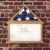 Flash Furniture HMHD-22M192Y-WEATH-GG Weathered Wood Flag and Certificate Solid Pine Wood Display Case, Fits 9" x 5" Folded Burial Flag addl-6
