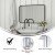 Flash Furniture HMHD-22M199YBN-BK-GG Matte Black 24" x 36" Decorative Wall Mirror with Rounded Corners addl-3
