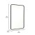 Flash Furniture HMHD-22M199YBN-BK-GG Matte Black 24" x 36" Decorative Wall Mirror with Rounded Corners addl-4