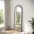 Flash Furniture HMHD-23M009YBN-BLK-GG 22" x 65" Black Arched Metal Framed Wall Mirror addl-1