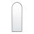 Flash Furniture HMHD-23M009YBN-BLK-GG 22" x 65" Black Arched Metal Framed Wall Mirror addl-8