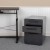 Flash Furniture HZ-AP535-01-BK-GG Ergonomic Black 3-Drawer Mobile Locking Filing Cabinet with Hanging Drawer addl-1