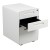 Flash Furniture HZ-AP535-01-W-GG Ergonomic White 3-Drawer Mobile Locking Filing Cabinet with Hanging Drawer addl-7